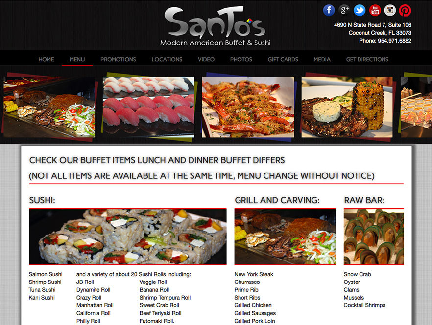 Restaurant web designer - website design for restaurant in miami